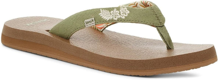 Sanuk Womens Yoga Paradise 2 Sage Paradise Palms 