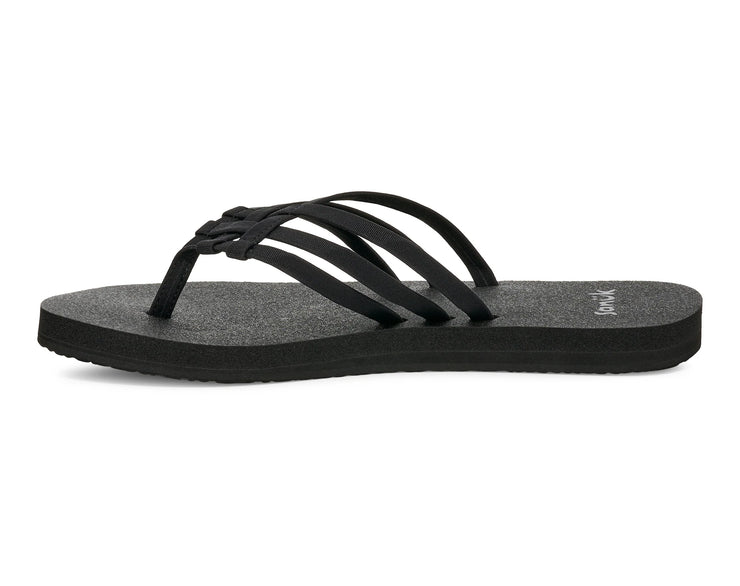 Sanuk Womens Yoga Sandy II Black