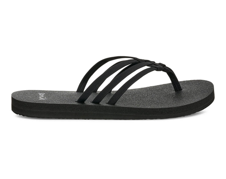 Sanuk Womens Yoga Sandy II Black