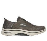 Skechers Mens Slip-ins Go Walk Arch Fit 2.0 Grand Select 2 Wide Taupe