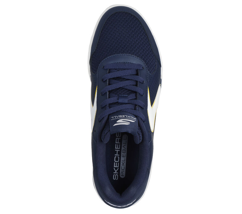 レトリバーページ Skechers Mens Viper Court Classic Pickleball Navy Yellow