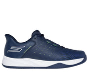 Skechers Mens Viper Court Reload Slip In Pickleball Navy Yellow