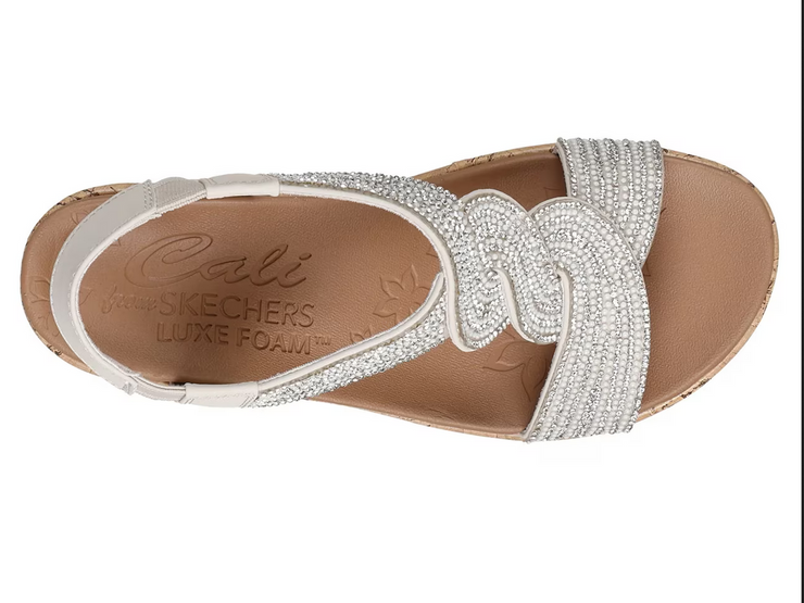 Skechers Womens Beverlee Shinning Bright Off White