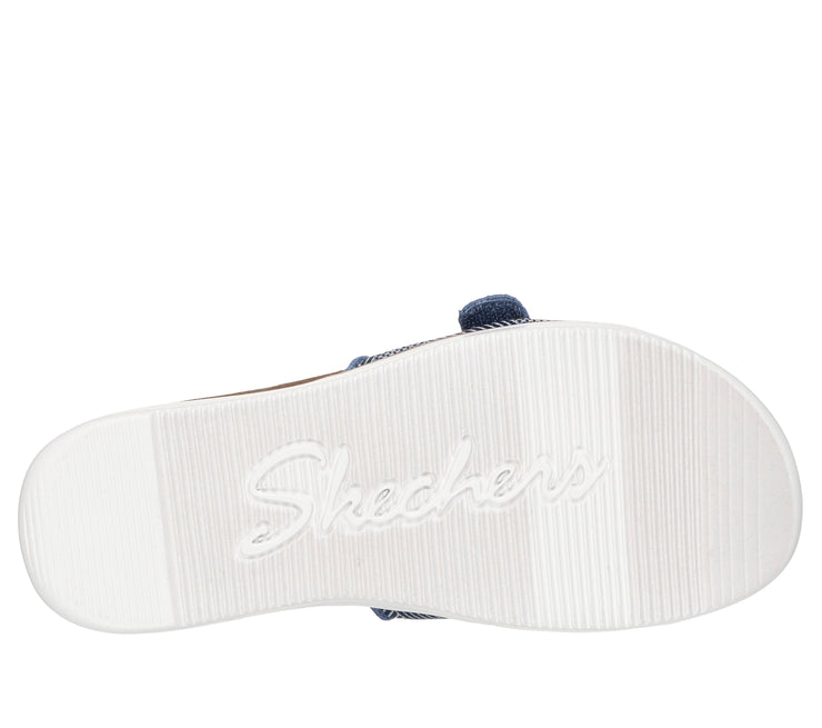 Skechers Womens Lifted Comfort Restless Wave Navy
