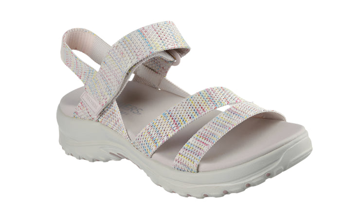 Skechers Womens Reggae Bound Sweet Crush Natural Multi
