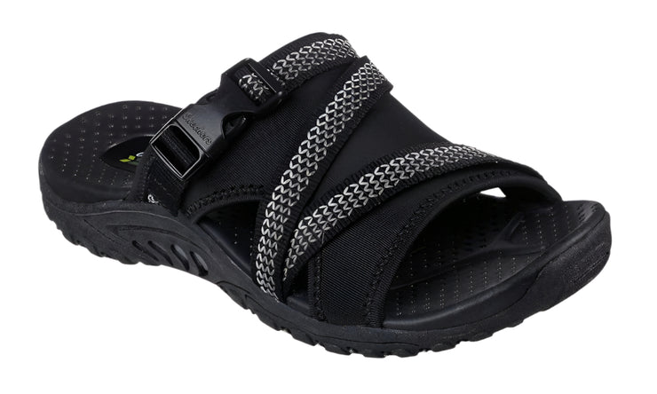 Skechers Womens Reggae Slide Thru Black