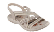 Skechers Womens Reggae Slim Simply Stretch Natural Taupe 
