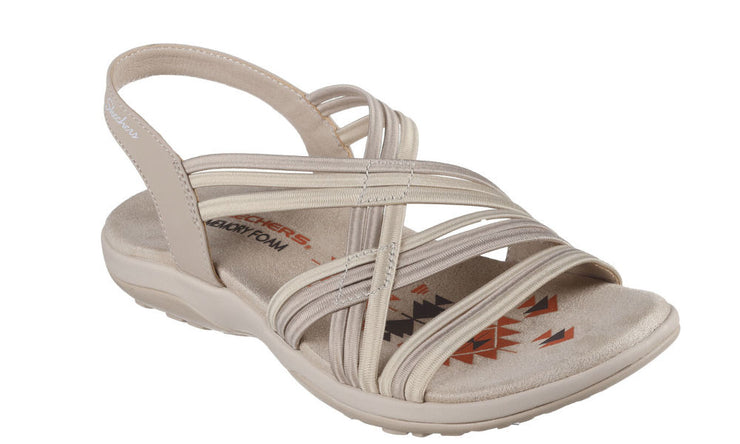 Skechers Womens Reggae Slim Simply Stretch Natural Taupe 