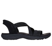 Skechers Womens Skechers Slip-ins Reggae Slim Summer Sparkle Black