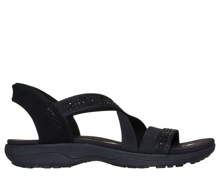 Skechers Womens Skechers Slip-ins Reggae Slim Summer Sparkle Black