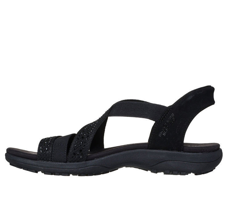 Skechers Womens Skechers Slip-ins Reggae Slim Summer Sparkle Black