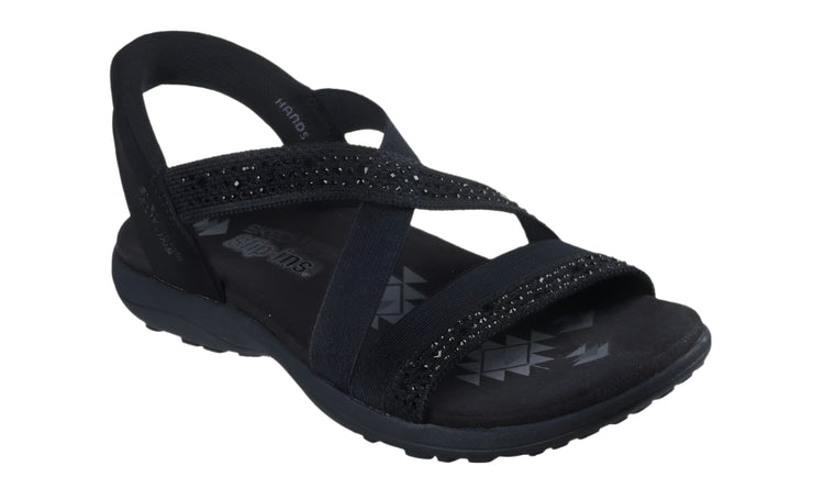 Skechers Womens Skechers Slip-ins Reggae Slim Summer Sparkle Black