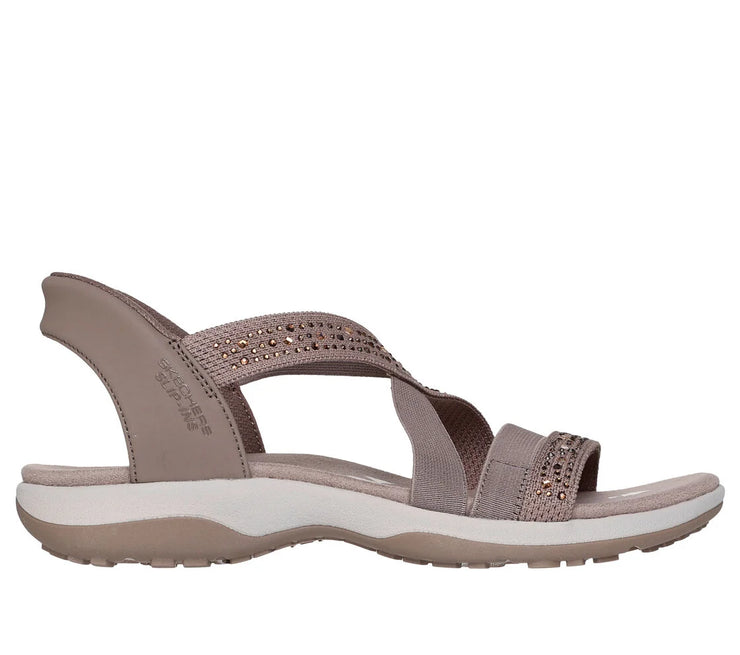 Skechers Womens Skechers Slip-ins Reggae Slim Summer Sparkle Mocha