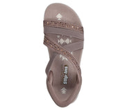 Skechers Womens Skechers Slip-ins Reggae Slim Summer Sparkle Mocha