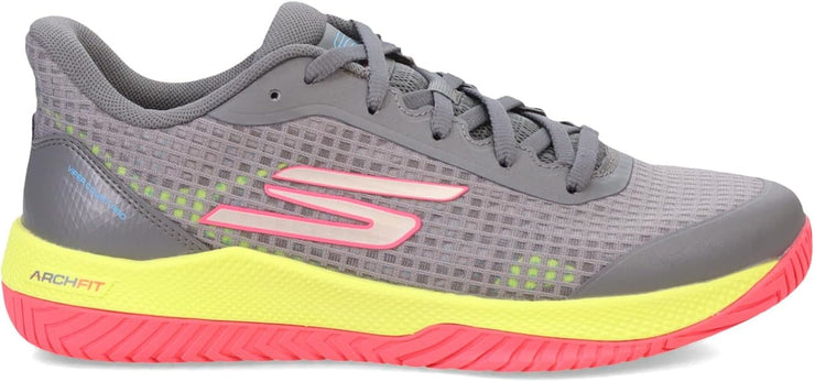 Skechers Womens Skechers Viper Court Pro Pickleball Grey Pink 