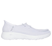 Skechers Womens Slip-ins Go Walk Joy Fantasia White Silver