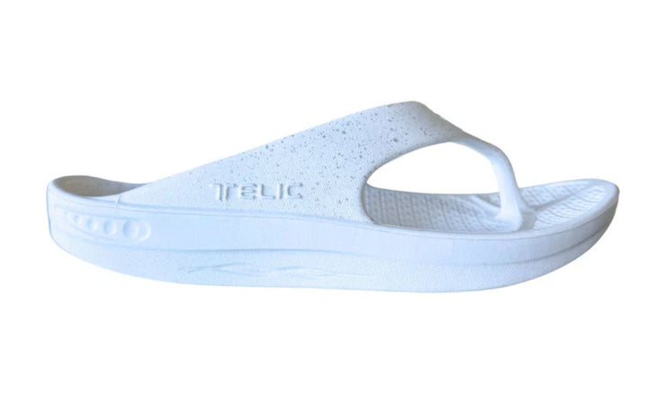 Telic Energy Flip Flop Snow White Silver Splash
