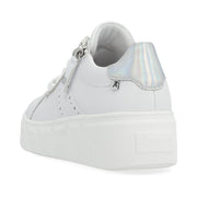 Rieker Womens W0505-80 Carla 05 Evolution Sneakers White Perlmutt