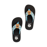 Yellow Box Womens Farica Flip Flop Blue Multi