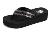 Yellow Box Womens Rathlin Flatform Sandal Black