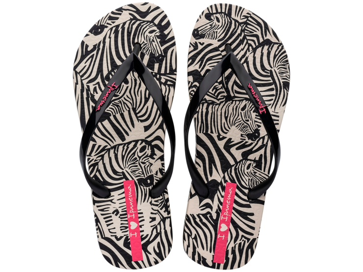 Ipanema Womens Animale Print VI Beige Black Pink