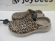 Joybees Womens Active Clog Graphics Leopard
