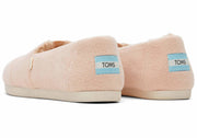 Toms Womens Alpargata Dusty Pink Fleece Embroidery Faux Fur