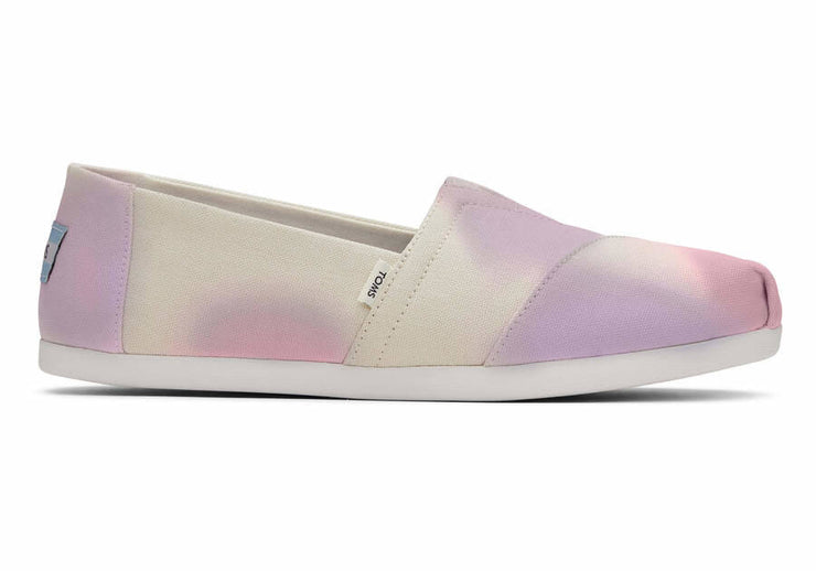 Toms Womens Alpargata Light Orchid Color Changing Tie Dye Twill