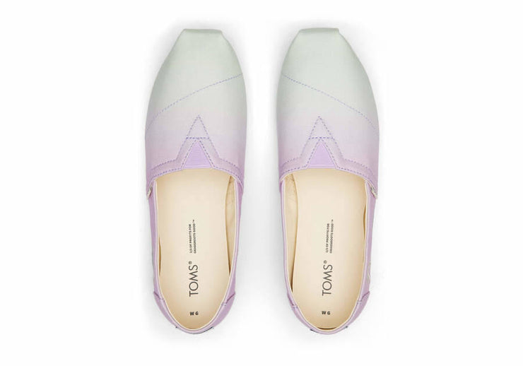 Toms Womens Alpargata Lilac Ombre Canvas