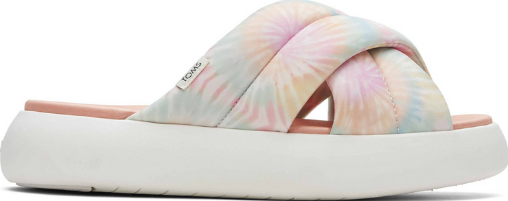 Toms Womens Alpargata Mallow Crossover Candy Pink Tie Dye