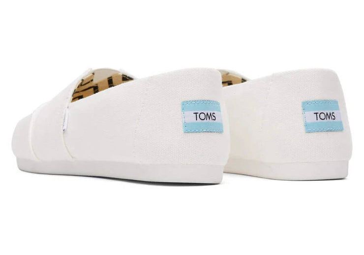 Toms Womens Alpargata White Recycled Canvas