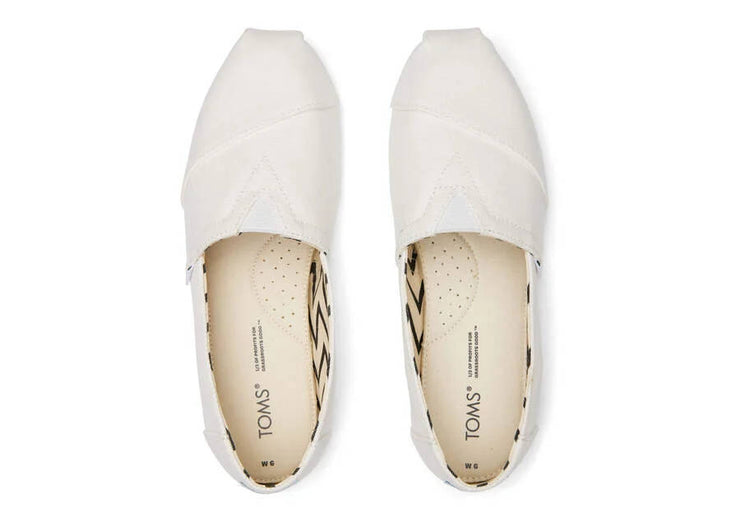 Toms Womens Alpargata White Recycled Canvas