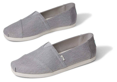 Toms Mens Alpargatas Drizzle Grey Eco Dyed Twill