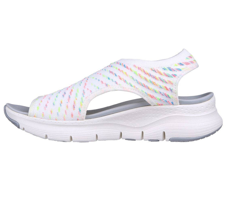 Skechers Womens Arch Fit Catchy Wave White Multi