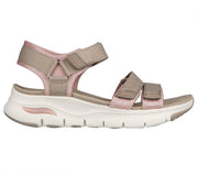 Skechers Womens Arch Fit Fresh Bloom Taupe Pink