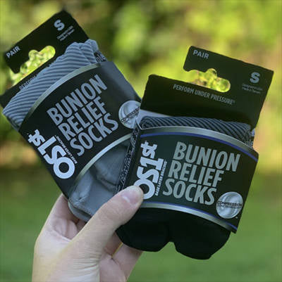 OS1st BR4 Bunion Relief Socks White