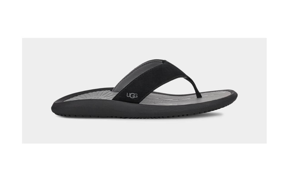 UGG★メンズブルックサイドフリップ★BROOKSIDE II FLIP UGG Mens Brookside II Flip Suede Black – Island Comfort