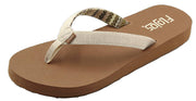 Flojos Womens Candace Ivory Tan