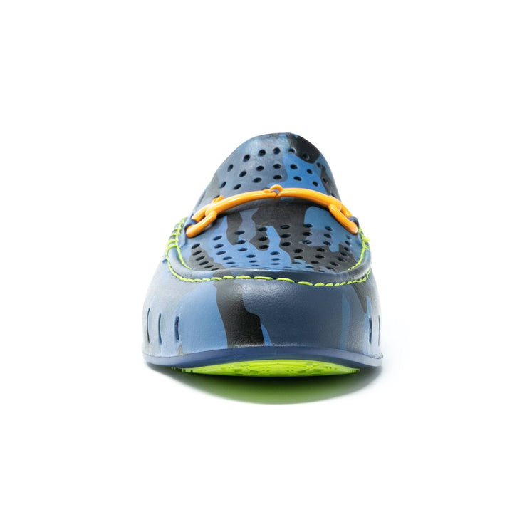Floafers Mens Chairman Bit Blue Camo Lime Green