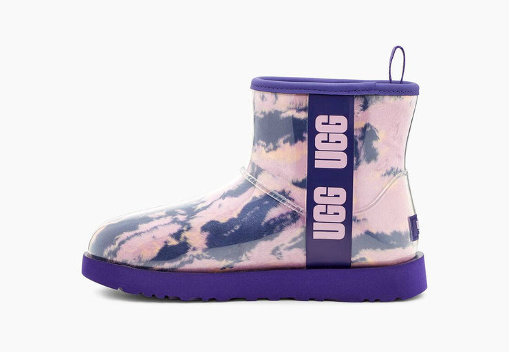 UGG Womens Classic Clear Mini Marble Violet Night