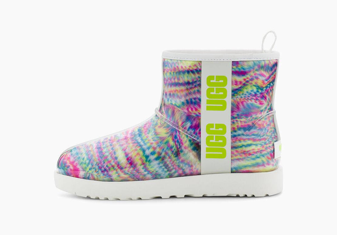 UGG Womens Classic Clear Mini Pixelate White – Island Comfort