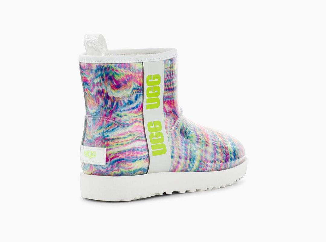 UGG Womens Classic Clear Mini Pixelate White – Island Comfort