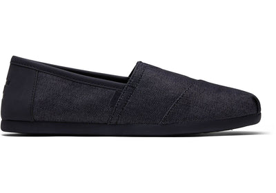 Toms Mens Classic Black Heavy Denim with Synthetic Trim