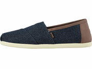 Toms Mens Classic Ortholite Dark Denim With Synthetic Leather Trim