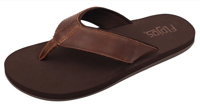 Flojos Mens Cole Select Brown Island Comfort Footwear Fashion