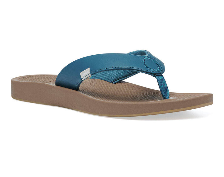 Sanuk Womens Cosmic Yoga Mat Deep Teal – Island Comfort Footwear