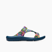 Joybees Womens Everyday Sandal Graphic Navy Painted Floral