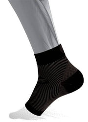 OS1st FS6 Sports Compression Plantar Fasciitis Foot Sleeve Pair Black