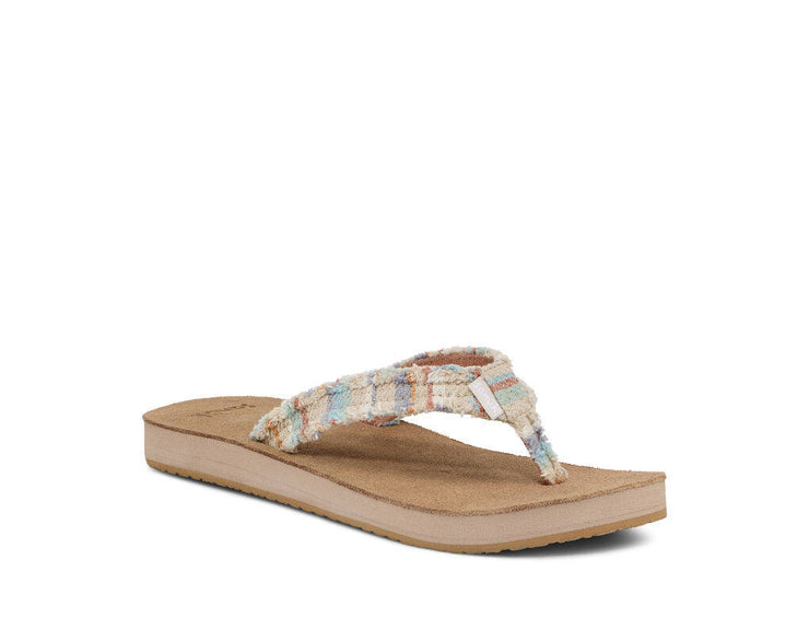 Sanuk Womens Fraidy Cat ST Sand Multi