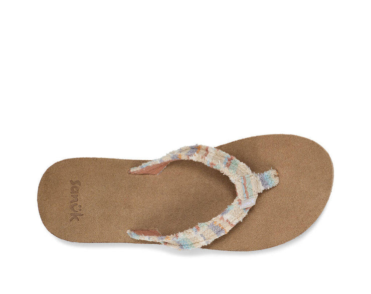 Sanuk Womens Fraidy Cat ST Sand Multi